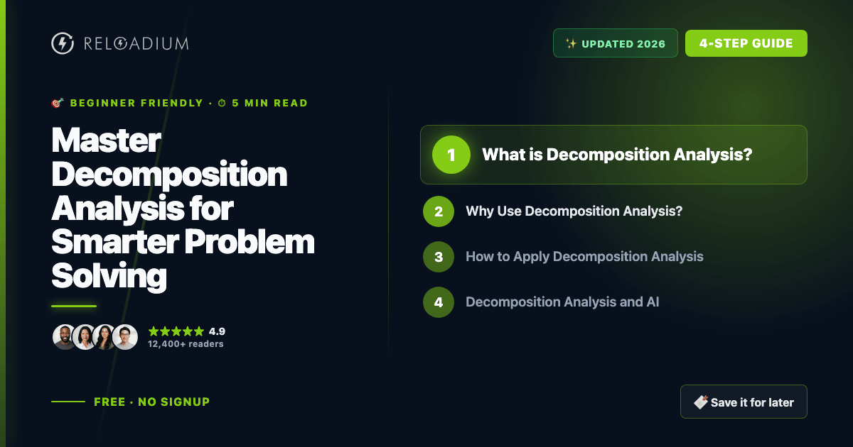 Decomposition Analysis Guide: Solve Complex Problems