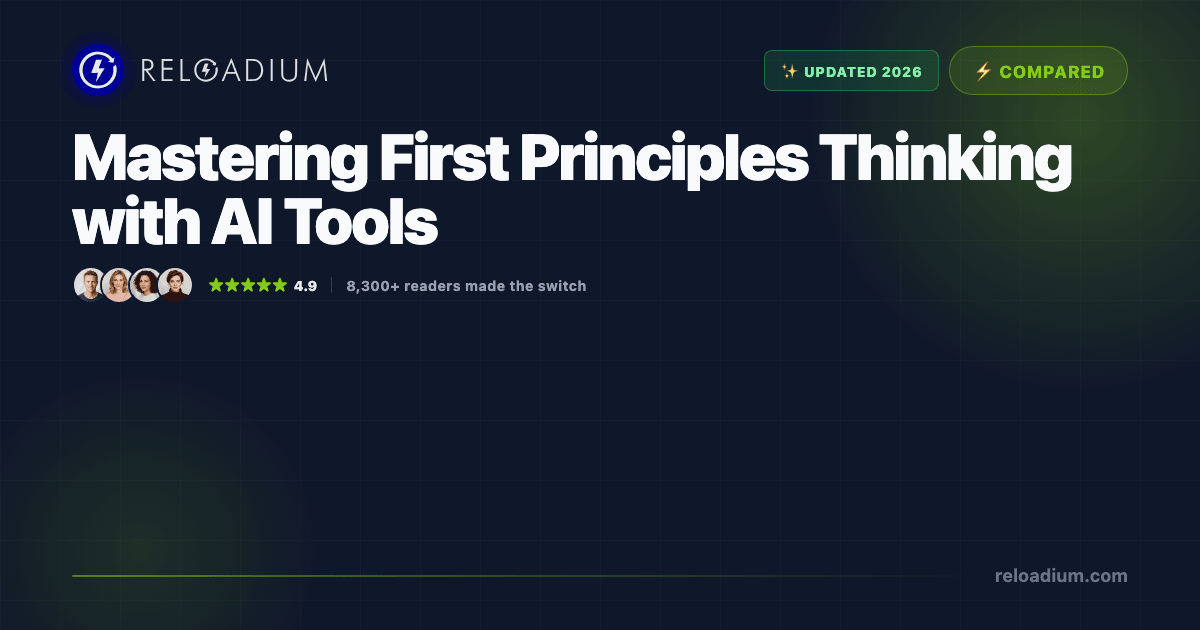 First Principles Thinking AI Tools Compared