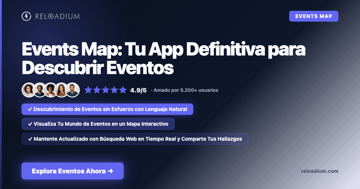 Events Map: Tu App Definitiva para Descubrir Eventos