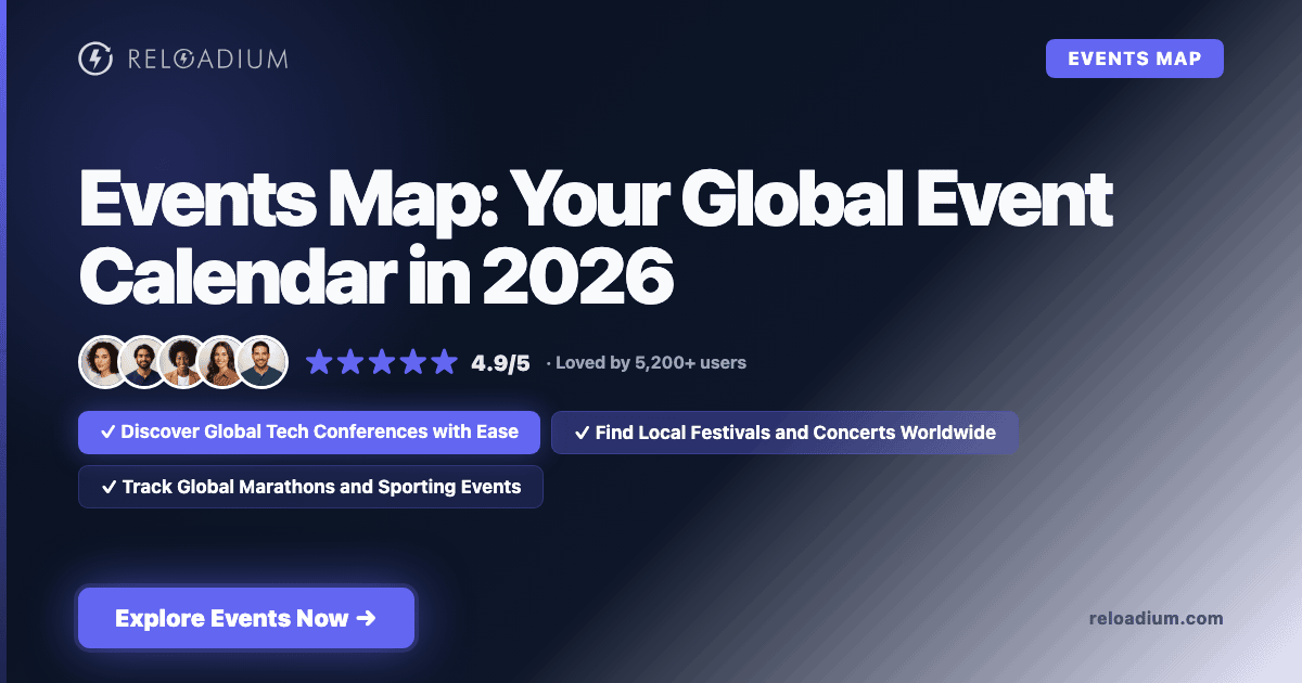 Events Map: The Global Event Calendar