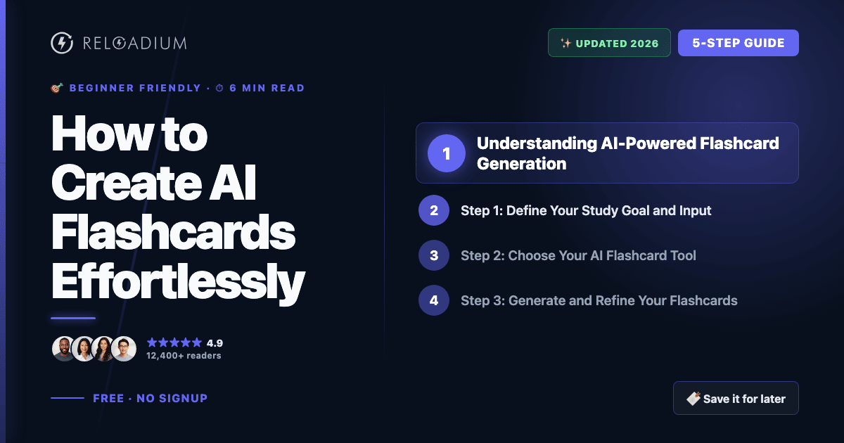 AI Flashcards Maker: Create Study Cards Easily