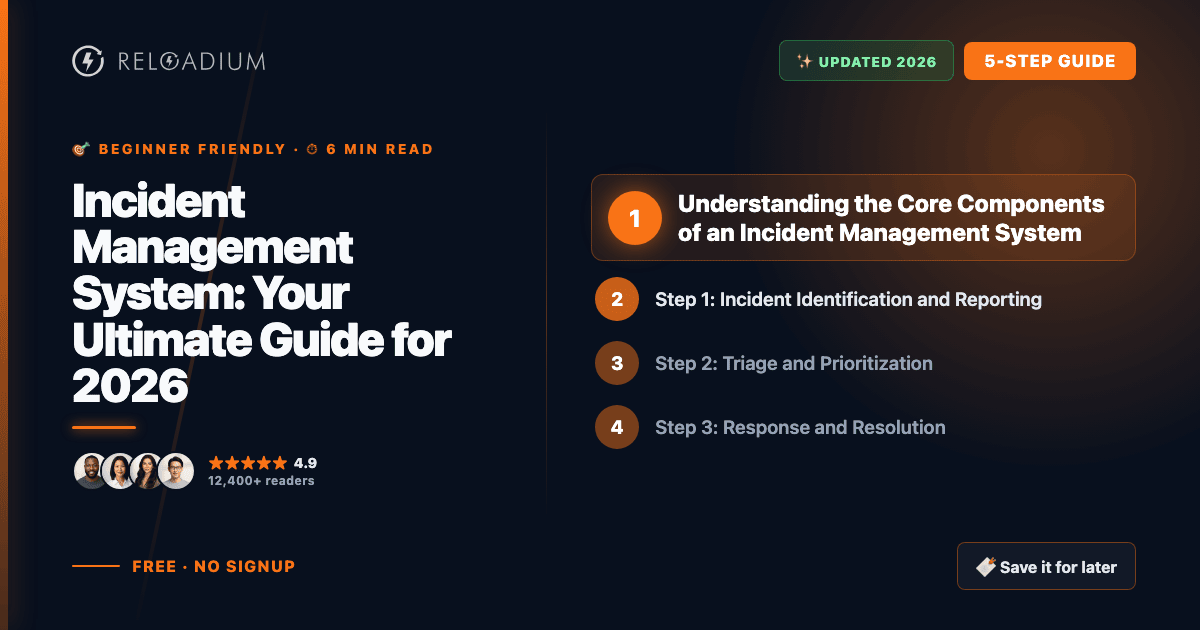 Incident Management System Guide 2026