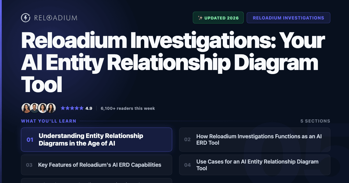 Reloadium: AI Entity Relationship Diagram Tool