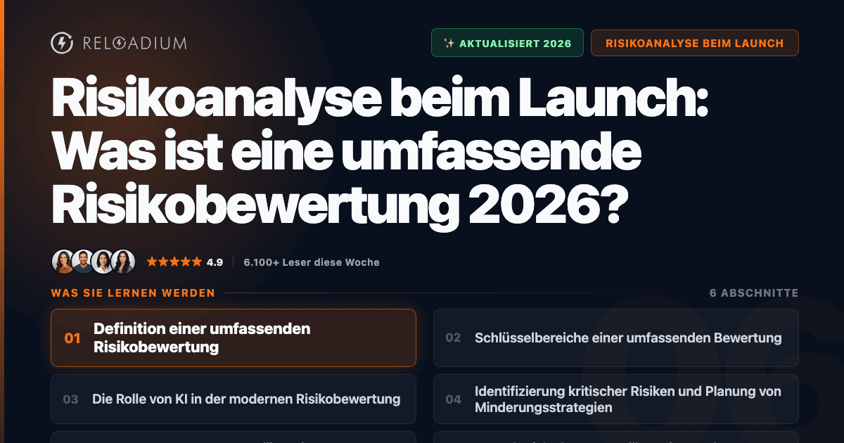 Launch-Risikoanalyse: Umfassender Leitfaden zur Risikobewertung 2026