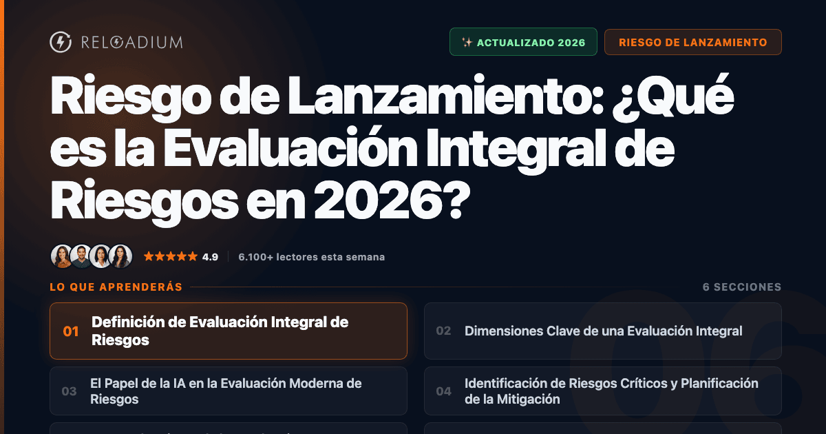 Riesgo de Lanzamiento: Guía Completa de Evaluación de Riesgos 2026