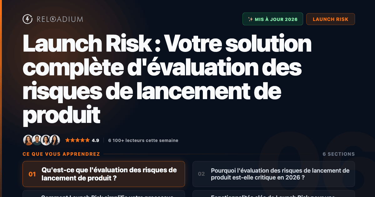 Launch Risk : Évaluation des risques de lancement de produit