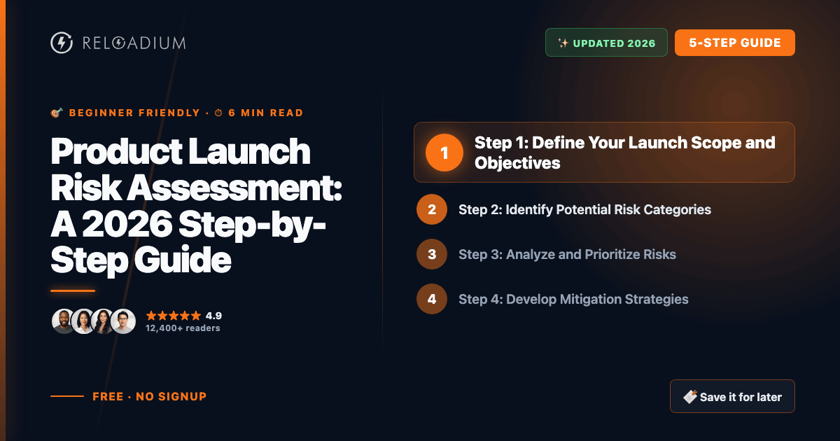 Product Launch Risk Assessment Guide 2026