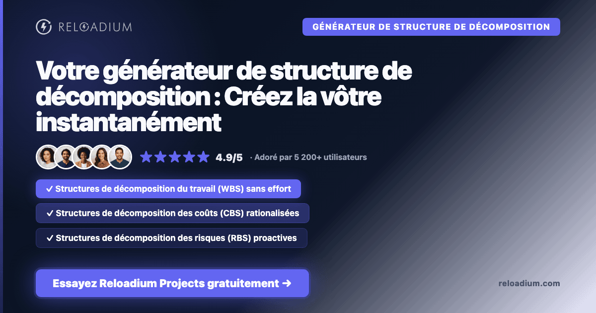 Structure Decompose Générateur de structure de décomposition : Créez la vôtre