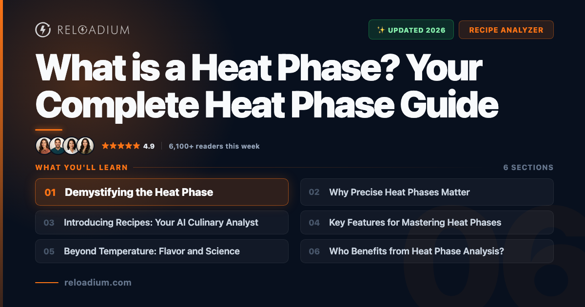 Heat Phase Guide: Recipe Analysis with AI