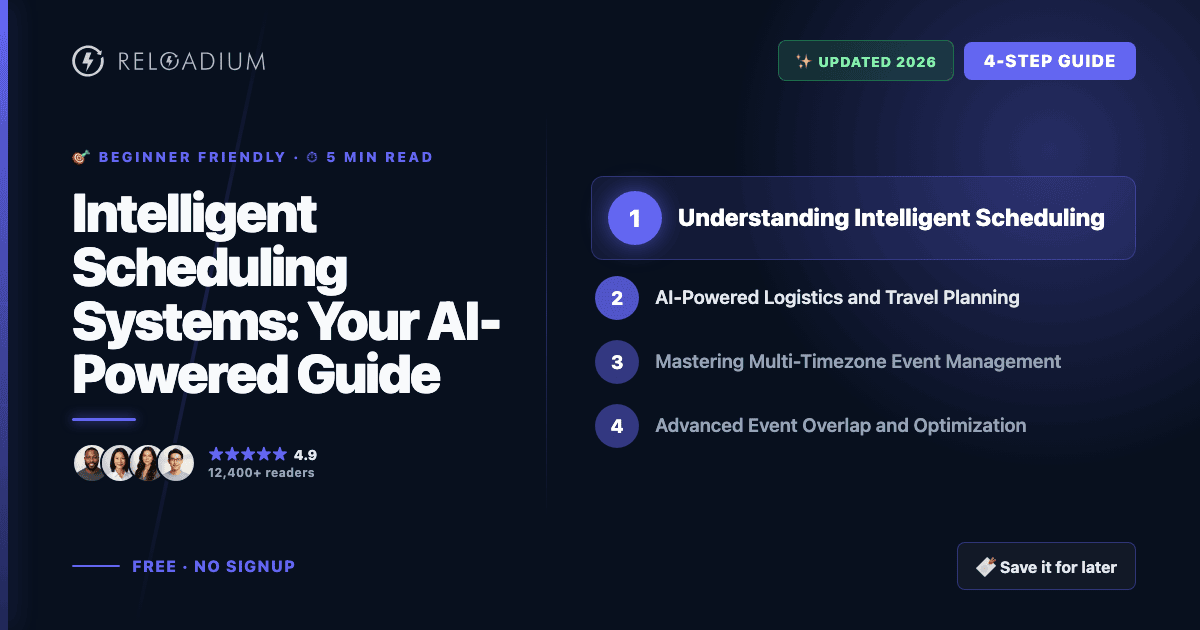 Intelligent Scheduling System Guide