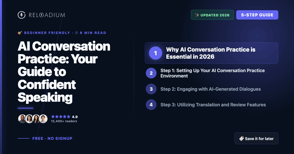 AI Conversation Practice Guide