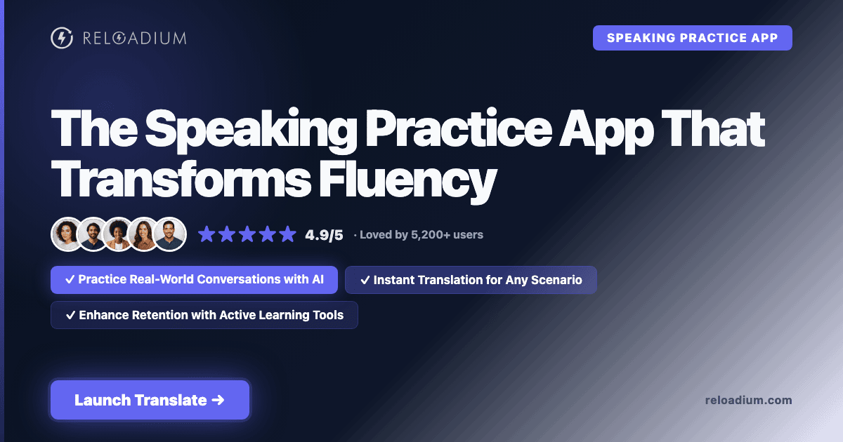 Speaking Practice App with AI Feedback