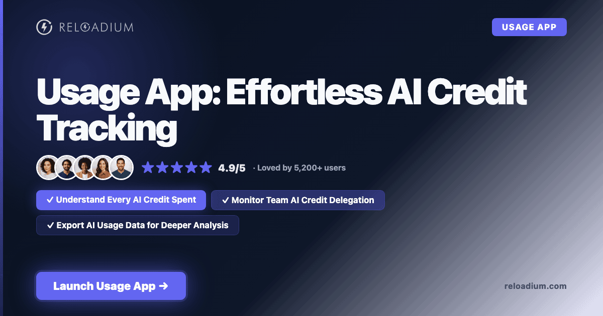 AI Credit Tracking with Usage App