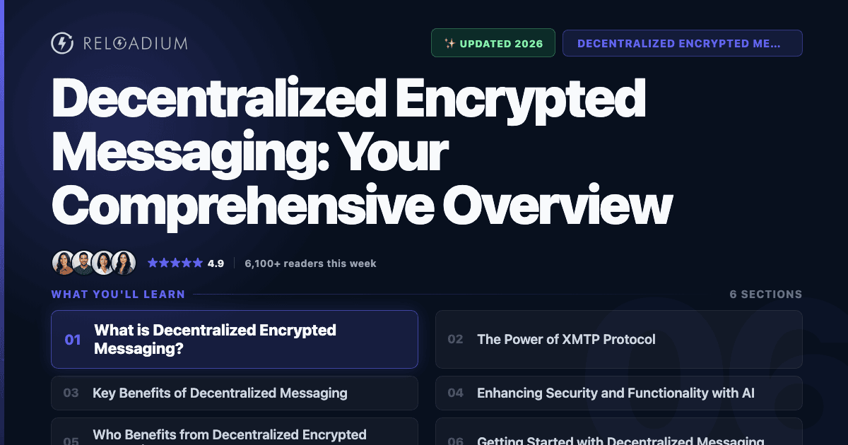 Decentralized Encrypted Messaging Guide