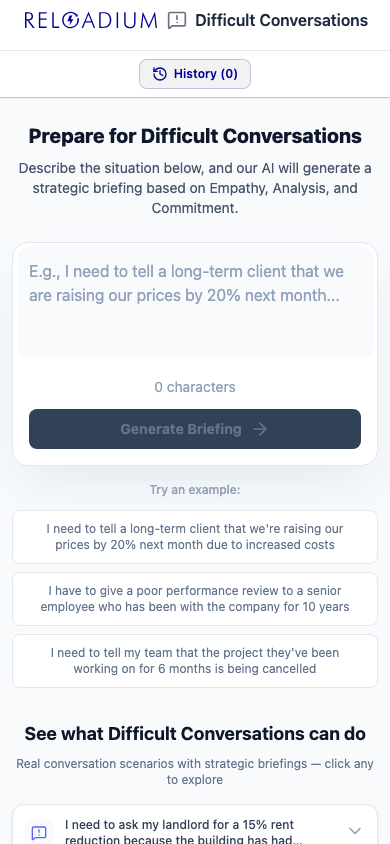 Difficult Conversations mobile light