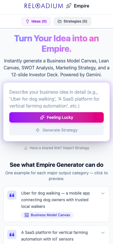 Empire Generator mobile light