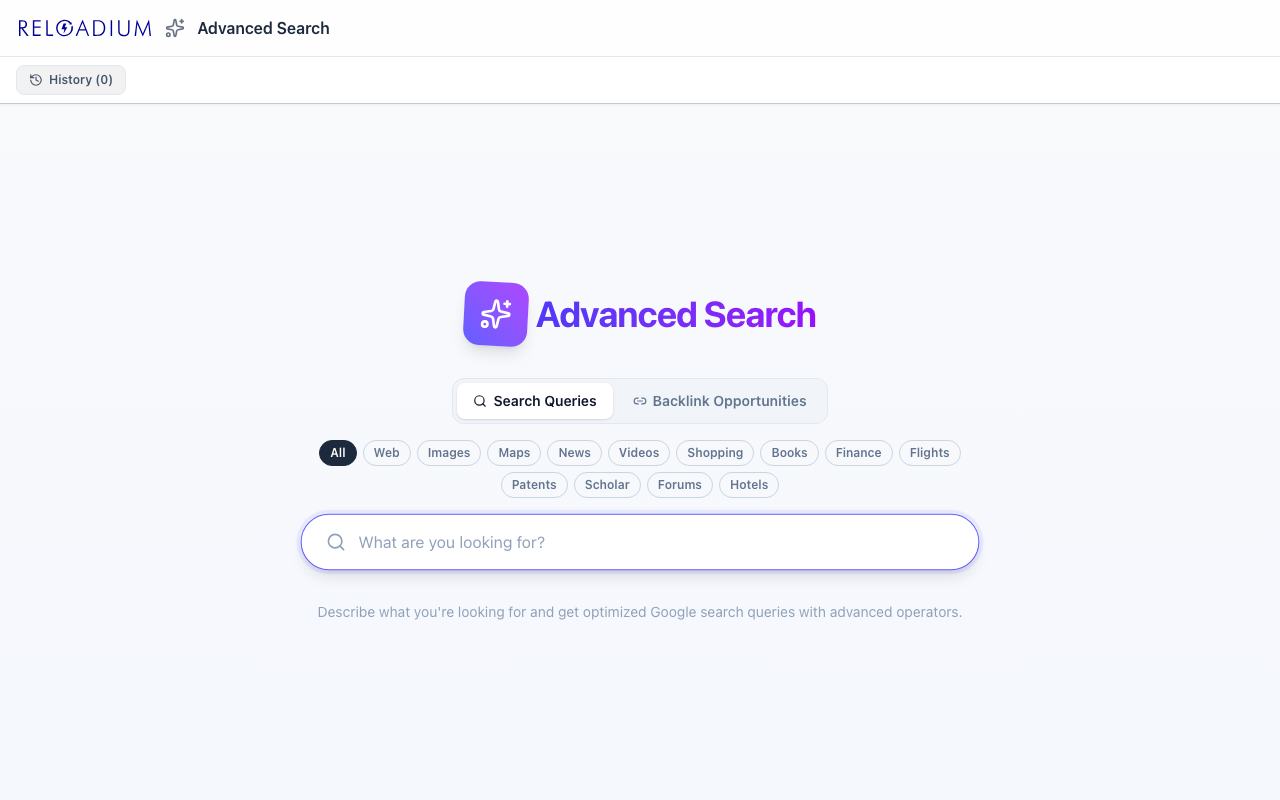 Advanced Search light