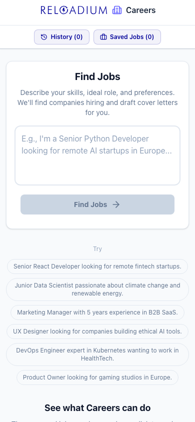 Careers mobile light