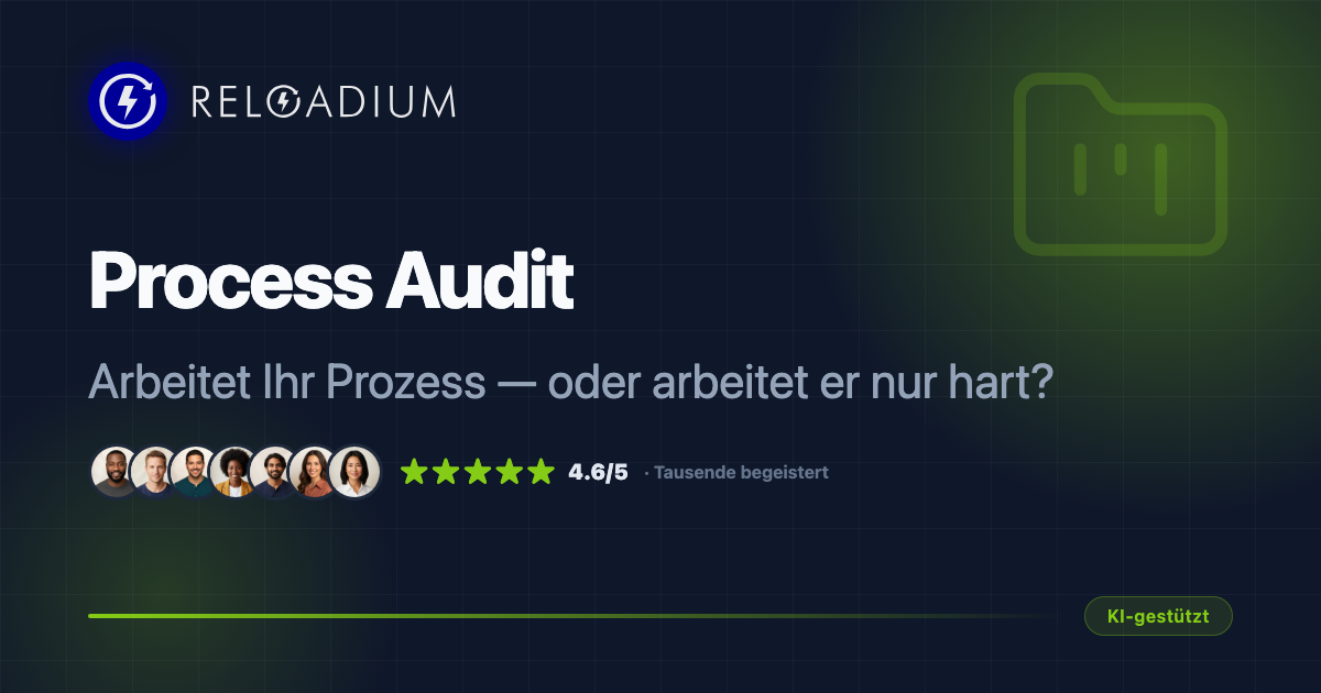Reloadium ProcessAudit - KI-Prozess- & Workflow-Optimierer | Reloadium
