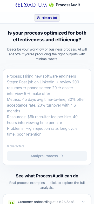ProcessAudit mobile light