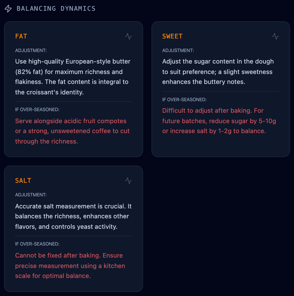Balancing dynamics recommendations